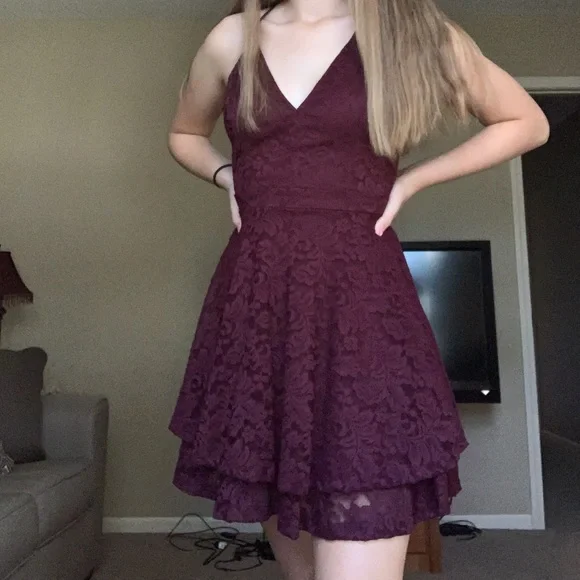Windsor | Dresses | Formal Lace Grape Purple Mini Dress Homecoming | Poshmark Windsor | Dresses | Formal Lace Grape Purple Mini Dress Homecoming | Poshmark